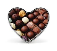 Color Chocolate Heart Lapel Pin Enamel Pins Cute Button Pins | Fashion Brooches for Backpack Hat Bags Jacket Coat Women and Men