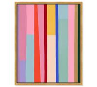 Color Chorus III Canvas Print Colorful Wall Decor by Art Remedy, Gold Frame, 24 x 30