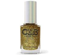 Color Club Holographic Nail Lacquer Smashing Review Gold Nail Varnish Glitter Long Lasting, 15 ml