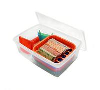 Color Coded Coin Counter Set Includes Sorting Trays Sorter Tubes and 100 Preformed Wrappers Rolls Assorted Coin Counter for Business