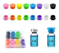 Color-Coded Reusable for 3ml Vials, Helps Organize Samples Without Risk of Spillage, Suitable for Research and Creative Projects (- 16 pieces)