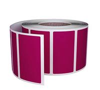 Color Coding Labels Stickers 1.57inch x 0.75 inch - Purple Rectangle Label Write on Surface (40mm x 19mm) - 500 Pack by Royal Green