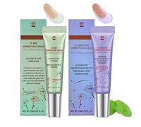 Color Correcting CC Cream - Green and Purple Pigment Cream - Lightweight Foundation - Medium Coverage - Redness Reducing Face Makeup for a Glowing Complexion - Tone-Perfecting Primer(2Pack)