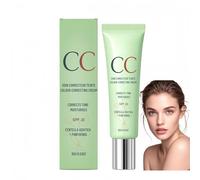 Color Correcting CC Cream with Centella Asiatica,Tinted Moisturiser & Skin Tint,Full Coverage Foundation for Mature Skin,Lightweight Makeup with SPF,Smooths Texture & Enhances Radiance,Daily Use