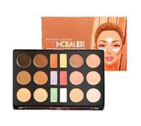 Color Correcting Cream,18 Colors Waterproof Facial Foundation Cream - Lasting Long Beauty Contour Palette For Dating, Traveling, Business Trip