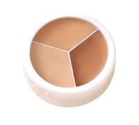 Color Correction Palette - 3 Shade Concealer Cream, Multi Color Face Palette | Full Coverage Makeup Corrector, Lightweight Long Lasting Formula, Blendable Face Concealer Kit, Makeup Base