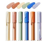 Color Corrector, 6X Stick Concealer Full Coverage, Long-Lasting Highlighter Contour Stick, Gentle, Resistant, Face Makeup for Mature Skin Discoloration, 3ml x 6