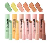 Color Corrector, Blemish Hiding Concealer, Color Correcting Concealer Stick, Blendable Formula, Portable Design, 14.6cm, 6 Colors, for Natural Looking Finish Hide Blemishes
