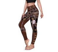 color cosplayer Women Steampunk Retro Leggings Comic Cosplay Punk Print Polyester Gothic Trousers Capris Pants S-4XL Plus Size, Steampunk Retro 12, M