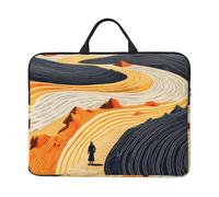Color Curve River Pattern Laptop Sleeve Case 14 in Suitable for Notebook Computer Tablet Traveling Carrying Simple Case
