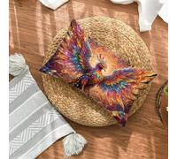 Color Cushion Covers 25x45 Set of 1, Phoenix Rectangle Pillow Cases with Hidden Zipper, Soft Velvet Pillow Case 45x25cm, Double Sided Printing, Pillowcases for Bed Sofa Bedroom Outdoor Decor 2-2351