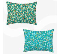 Color Cushion Covers 40x80cm, Flowers Sofa Cushions Pillow Covers Sets 2 Decorative Pillows, Waterproof Double-Sided Printing for Farmhouse Outdoor Garden Room Decor, with Invisible Zipper -SW260327V