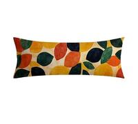 Color Cushion Covers, Long Body Pillow Cover 20 x 60cm Large Super Soft Velvet Natural Bolster Cushion with Invisible Zipper Double-Sided Printing Long Pillow Case for Side Sleepers, Bed Decor 0E-110