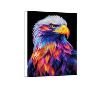 Color Diamond Art Kits Adults, 5D DIY Eagle Diamond Painting, Gem Art Painting for Beginners, Arts and Crafts Kits for Adults, DIY Full Drill Crystal Embroidery Gifts, Autumn Decoration, 35x50cm 0a-72