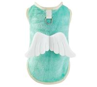Color Dog Pullover Furry Vest for Small Dogs to Large Dogs for Spring Basic Color Vest with Cartoon Wing