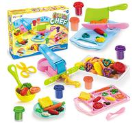 Color Dough Toys for Kid Kitchen Creations Little Chef Color Dough Set Games