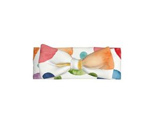 Color Drops Art Baby Bow Headband-Soft Stretchy for 0-6 Months | Gentle On Sensitive Skin. Cute Design. Perfect For New Mums.