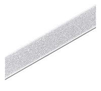 Color Elastic 25 mm White/Silver Coloured