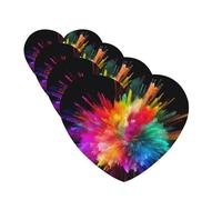 color explosion Car Air Freshener Cards for Women Men 4 Pack Cute Car Accessories Long Lasting Scent Car Diffuser Hanging Auto Aromatherapy Tablets Car Fresheners Gifts