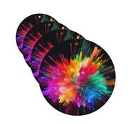 color explosion Car Air Freshener Cards for Women Men 4 Pack Cute Car Accessories Long Lasting Scent Car Diffuser Hanging Auto Aromatherapy Tablets Car Fresheners Gifts