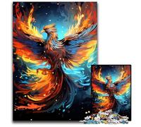 Color Fantasy Phoenix Jigsaw Puzzles for Adults 1000 Piece Puzzles for Adults for Teenagers & Family Fun - DIY Brain Teaser Game Gift 50x75CM/19.68x29.52inch