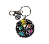 Color Fidget Enamel Pin, Color Fidget Wheel for Artists, Zones of Regulation Keyring, 3 in 1 Pin & Keychain & Magnet Anxiety Relief Badge (1Pcs)