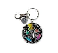 Color Fidget Enamel Pin, Magnetic Creative Color Fidget Wheel Lapel Rotating Pins Relieve Stress, Funny Twenty Wheel Brooch with Two Interactive Spinner Layers for Women and Men (A*1)