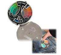 Color Fidget Interactive Spinner Enamel Pin,Zones of Regulation Keychain and Fidget Keyring,Col/or Wheel Spinner for Anxiety Relief,Sensory Enamel Pi/n Badge for Bags,C/olor Wheel Fid/get Toy (Pin)