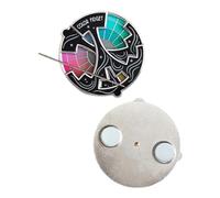 Color Fidget Wheel,Color Fidget Enamel Pin,Colors Wheels for the Artist,20-Hue Colors Wheel Spinner,Quickly Identify Tonal Relationships,3 in 1 Pin & Keychain & Magnet Anxiety Relief Badge (1PC)