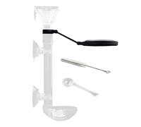 Color Fish Feeder, Aquarium Feeder Pipe, 6.1-16.14 Inches Size Adjustable Clear Telescopic, Suction Cup Dispenser for Vacation Shrimp Feeding, Home, Turtle, Use, Tank Décor