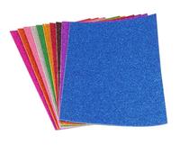 Color Foam Paper Foam EVA Sheet Glitter Color Paper A4 Card Assorted Colors Children Arts DIY Crafting Handicraft 10PCS