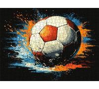 Color Football Puzzle - 5000 Piece Jigsaw Puzzles for Adults - The Back Features Printed Letter Guides - The Pieces fit Together Snugly - Wooden Puzzles for Adults - Gifts Man 61.6 X 41.5 Inch s7h-128