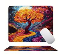 Color Forest Mouse Mat 20 x 15 cm Ultra Thin, with Stitched Edges Office Mouse Pad, Non-Slip Rubber Base, Waterproof & Washable, Home Desk Accessories, Aesthetic with Design Mousepad 200x150mm s0z-374