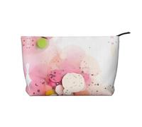 Color Fragment Paper Corduroy Makeup Bag – Versatile Cosmetic Pouch with Zipper for Daily Use and Travel Capacity Organizer