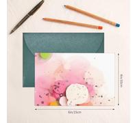 Color Fragment Paper Greeting Card, Blank Card With Envelope, 4x6 Inches (Approx. 10x15 Cm), For Events, Weddings,#Birthdays.