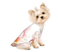 Color fragment paper Pet Breathable Sleeveless T-shirt S for Small Dogs and Cats, Soft, Comfortable, Stylish