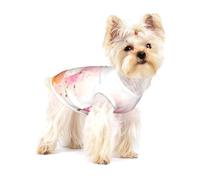 Color fragment paper Small Cotton Dog Vest L - Breathable, Comfortable, Stylish Apparel for Pets