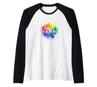 Color Fun Run Raglan Baseball Tee