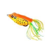 (Color G)5cm/1 Pcs Topwater Jump Frog Lures Soft Lures, Fishing Tackle Accessories with Double Sharp Hooks for Bass Pike Salmon Crappie Freshwater Saltwater
