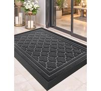 Color G Dirt Trapper Door Mat 120 x 180 cm, Heavy Duty Outdoor Door Mats, Non Slip Rubber Backing Entrance Rug, Washable Doormat for Indoor and Outside - Grey
