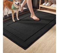 Color G Door Mats Indoor, 36"x59" Black Door Mat Front Door Mat Washable Doormat, Low Profile Dirt Trapper Floor Mats for Home, Non Slip Entry Rug Indoor Door Mats for Entryway/Porch/Front Back Door