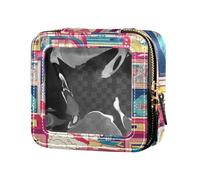 Color Game Room Clear Makeup Organizer Bag Travel Toiletry Bag Small Cosmetic Bag for Purse for Traveling