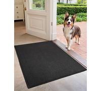COLOR&GEOMETRY Door Matts Indoor 43.5 x 75 cm, Dirt Trapper Entry Mat Non Slip Washable, Small Doormats Inside Black Indoor Mats for Front Door Back Door Dog Mats for Muddy Paw