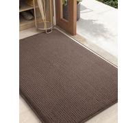 COLOR&GEOMETRY Door Matts Indoor 80 x 120 cm, Large Entry Mat Washable, Dirt Trapper Doormats Inside Non Slip, Absorbent Indoor Mats for Front Door/Back Door/Muddy Paws, Barrier Mat (Dark Brown)