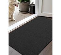 COLOR&GEOMETRY Indoor Doormat 17"x30", Vintage Compilation Pattern, Non-slip Rubber Backing, Traps Dirt and Dust, Slim and Easy to Care for Entrances, Bedrooms, Hallways,Black