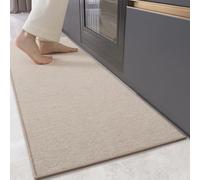COLOR&GEOMETRY Kitchen Mats Non Slip Washable 43x180cm, Woven Kitchen Rug, Floor Mat, Runner Absorbent, Easy to Clean, Carpet Runner Rugs For Kitchen, Hallway, Laundry Room (Khaki)