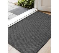 COLOR&GEOMETRY Large Thin Door Mats Indoor 81x122cm, Non Slip Front Door Mat Inside (Rolled-up NO Creases), Low Profile Inside Doormat, Easy to Clean Doormat, Floor Mat For Entryway, Patio, Dark Grey