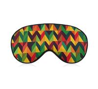 Color Geometry Triangle Eye Mask, Side Sleeping Mask Light Blindfold Sleeping Mask Nose Pad and Elastic Band for Children Women and Men