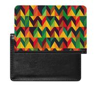 Color Geometry Triangle Passport Cover Protector Rfid Blocking Passport Holder Id Card Holder Secure Travel Wallet Organizer for Passport Tickets Credit Cards, style, One Size