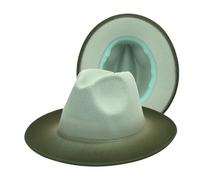 Color Gradient Jazz Hat Women's Fashion Woolen Top Hat Hat Men's Outdoor Visor Hat Large Floppy Hats for Women (MG2, One Size)